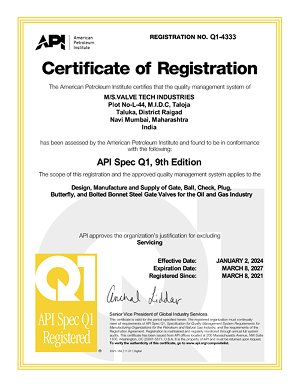 API Certificate - 4333